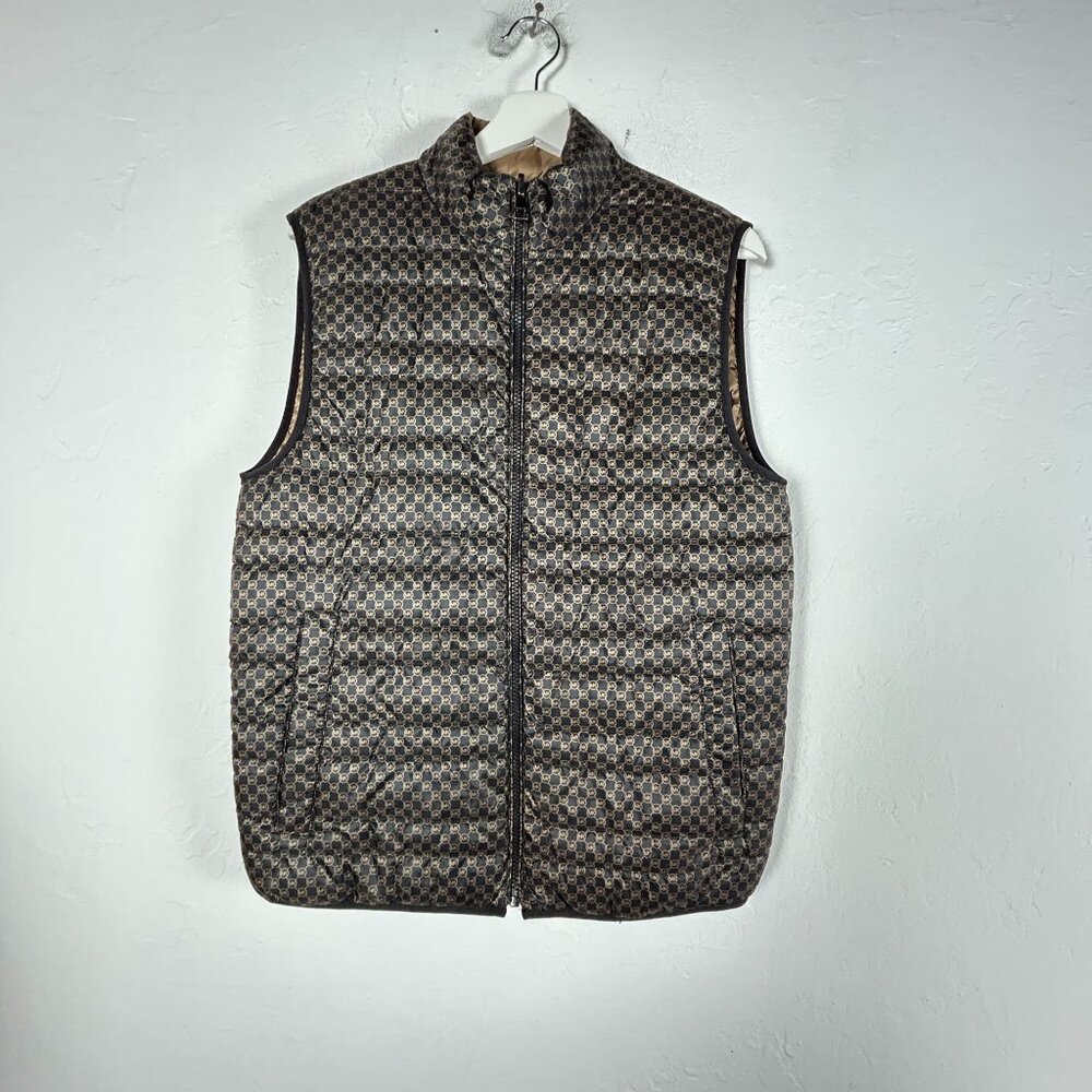 Michael Kors Brown Patterned Vest - image 1
